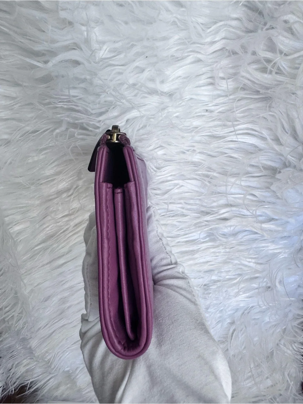 Gucci Magenta Zip-Around Leather Wallet